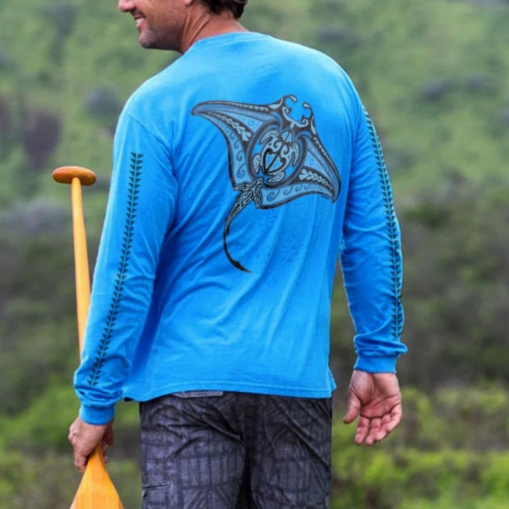 Crazy Shirts Men's Fish Inspired Long Sleeve Tee - Picture 3 of 12